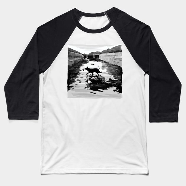 Stalker by Tarkovski Scene Illustration Baseball T-Shirt by burrotees